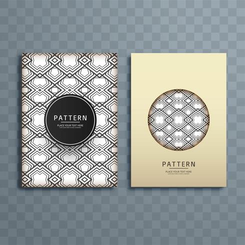 Abstract creative pattern brochure design  vector