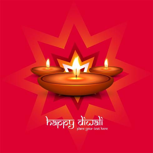 Fondo brillante de diwali colorido hermoso moderno vector