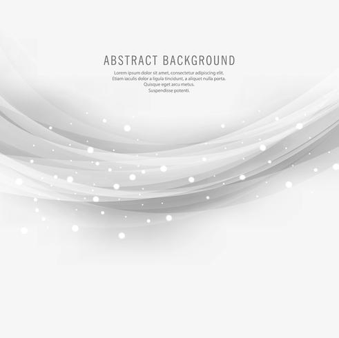 Abstract gray wave design on white background vector