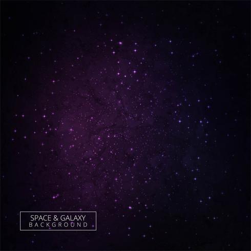 Vector ilustración de cosmos con estrellas y fondo oscuro galaxia