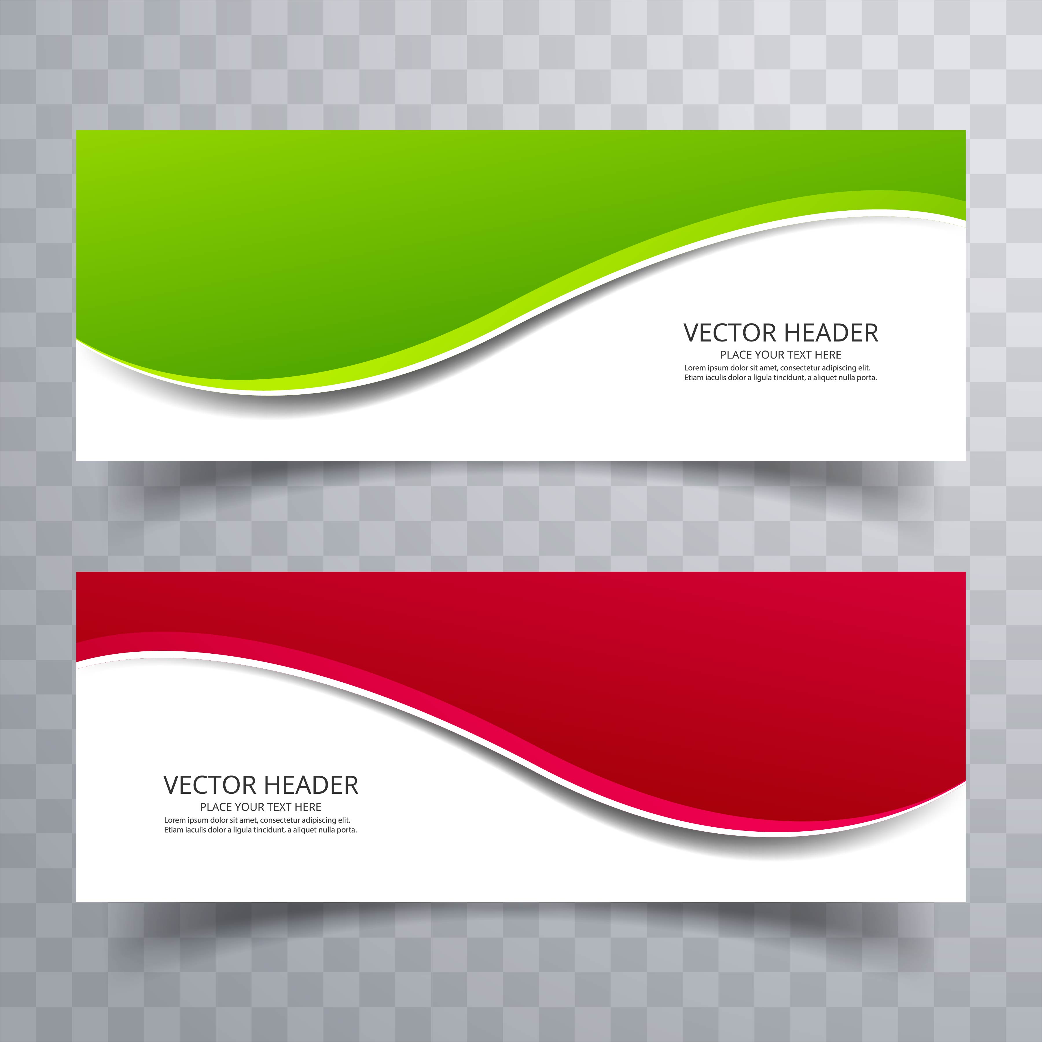 Banner Background Modern Template Colorful Wave Design 245180 Vector 