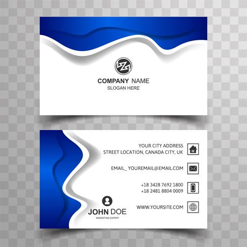 Modern business card background vector