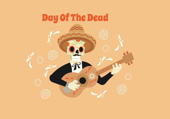 Día de la ilustración vectorial muerto vector