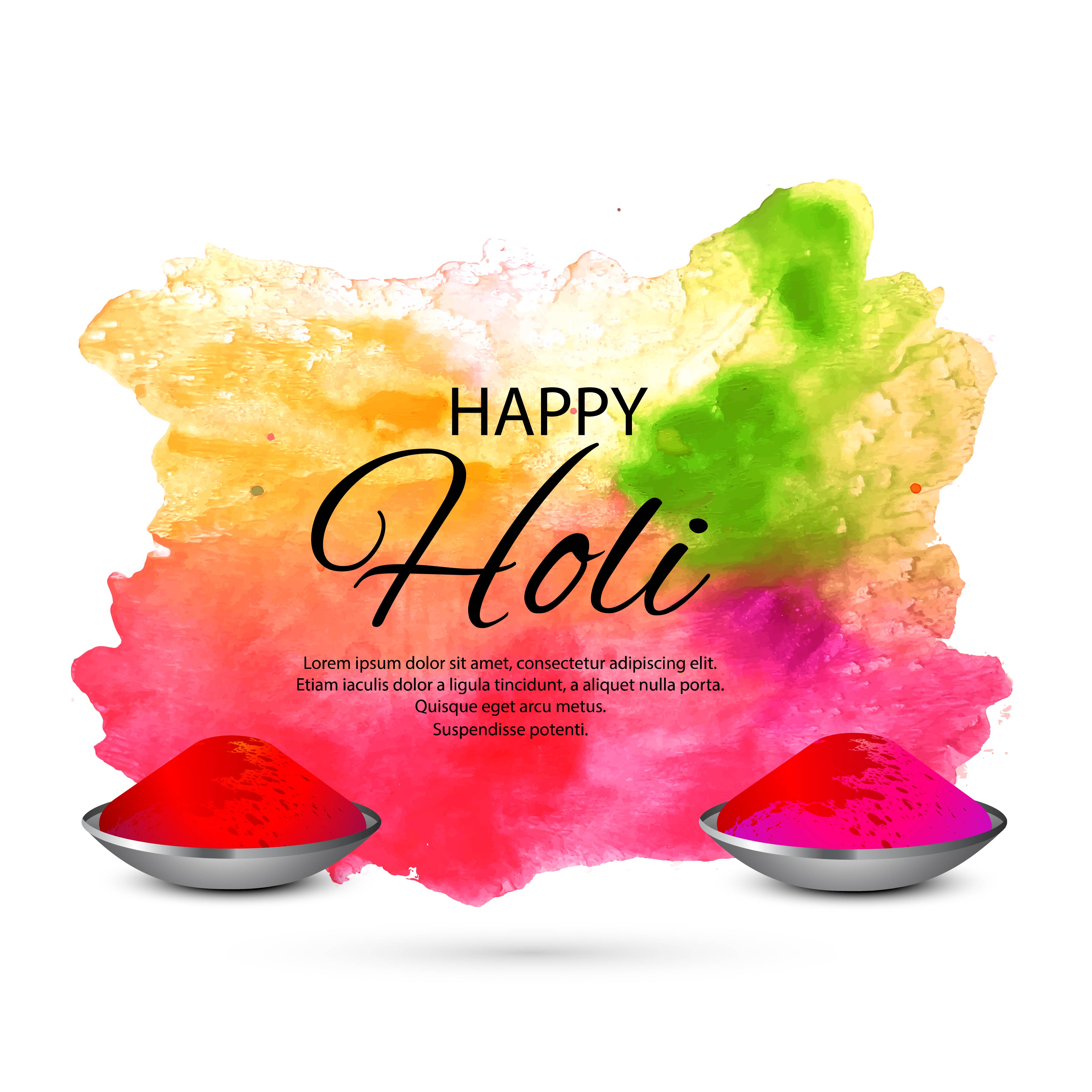 illustration of colorful Happy Holi Background for Festival of C 245252  Vector Art at Vecteezy