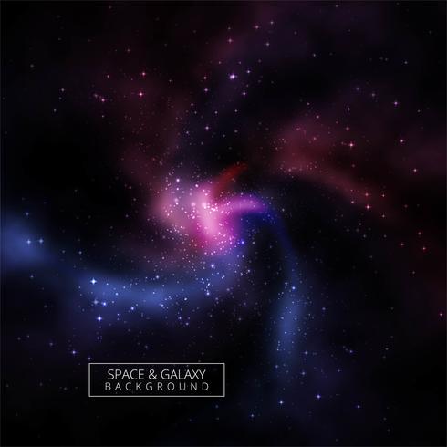 Abstract colorful galaxy background vector