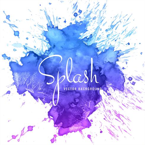 abstract hand drawn colorful watercolor splash background vector