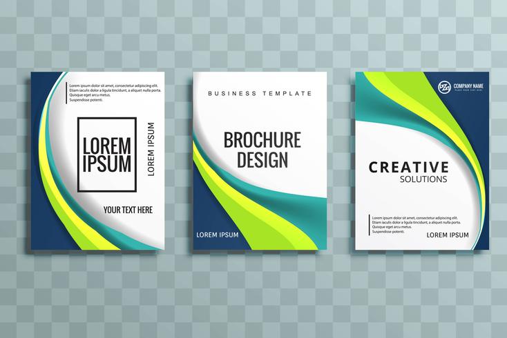 Modern business stationery set vector