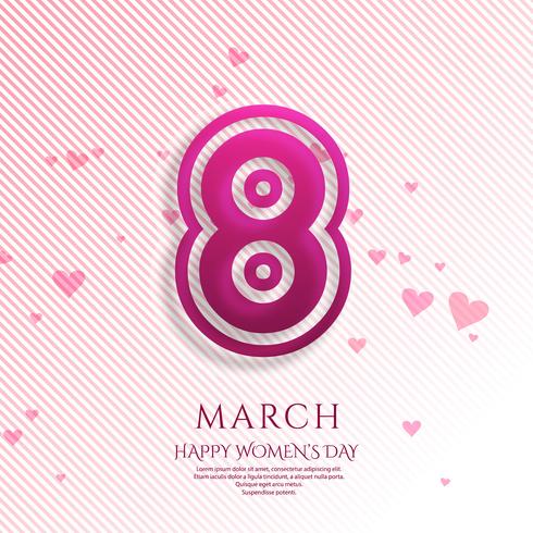 Happy Women's Day celebration background illustration vector