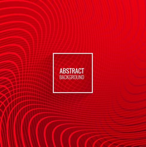 Modern red lines geometric wave background vector
