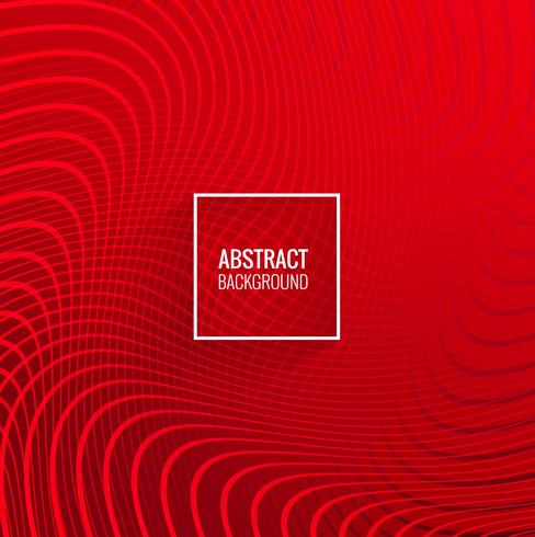 Modern red lines geometric wave background vector