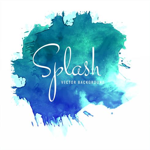 Splash colorful watercolor background vector