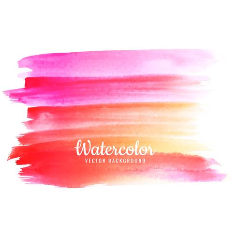 Beautiful brush stroke for design and colorful watercolor vector