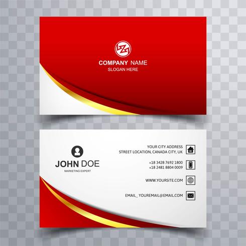 Modern business card background vector