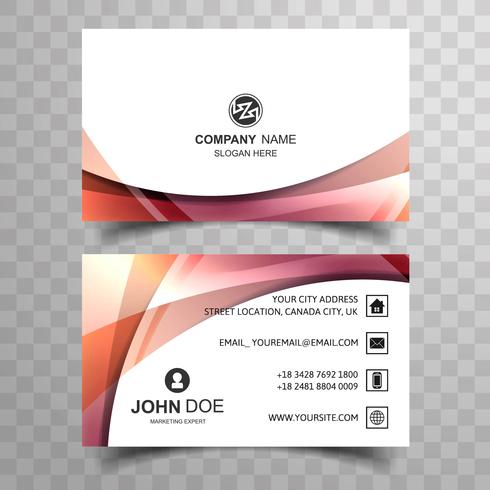 Abstract Creative Colorful Business Card Design Template