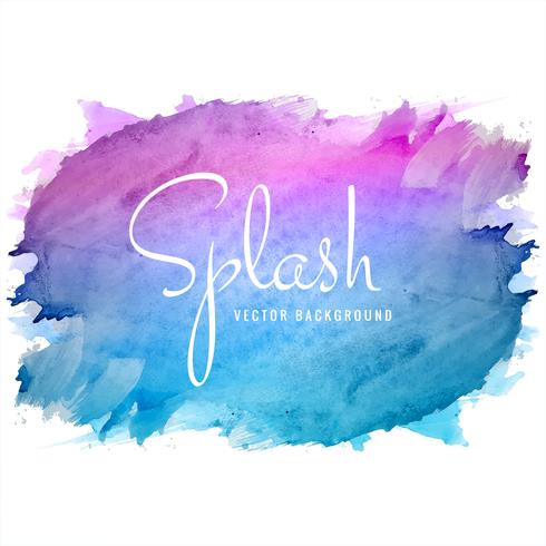 abstract hand drawn watercolor splash colorful background vector