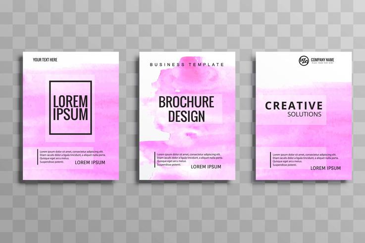 Set of  brochure banner cover layout  business card templates wa vector