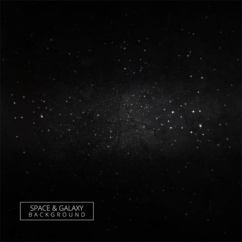 Estrellas y galaxia espacio exterior cielo noche universo diseño vector