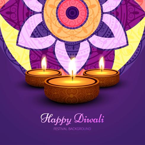 Abstract shiny beautiful diwali background vector