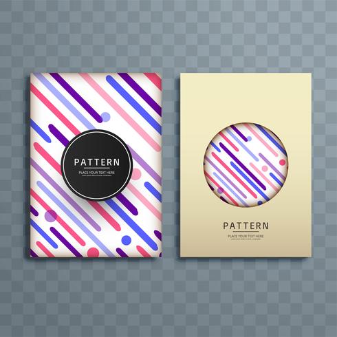 Abstract colorful pattern brochure design illustration vector