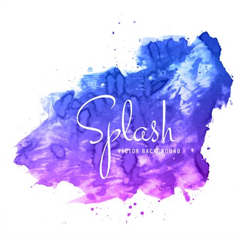 abstract hand drawn watercolor splash colorful background vector