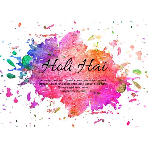 Happy holi colorful festival background vector