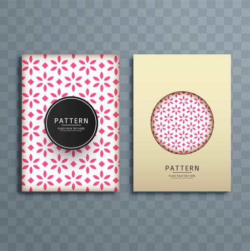 Abstract floral pattern brochure design illustration vector