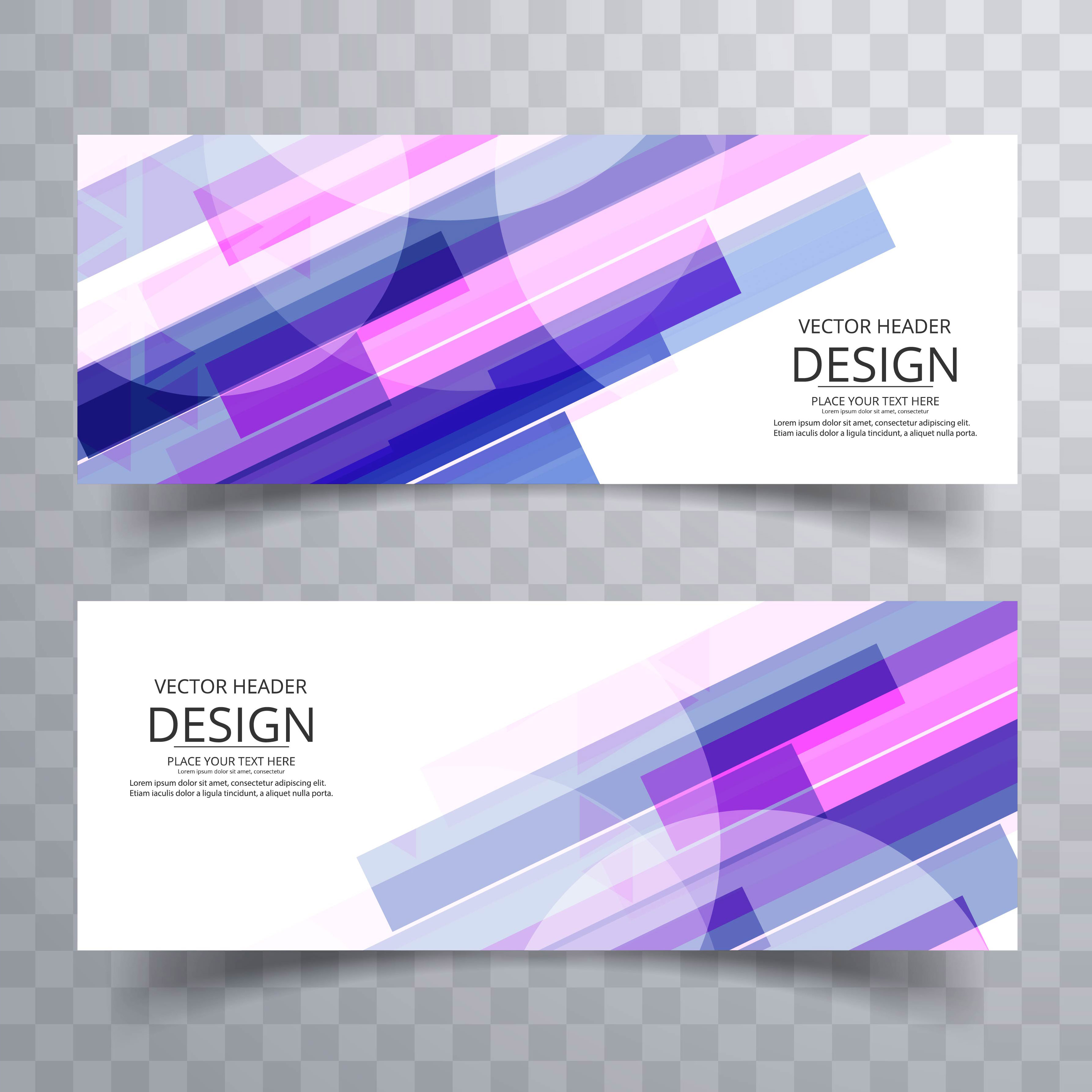 Abstract colorful banners  template design 245521 Vector 