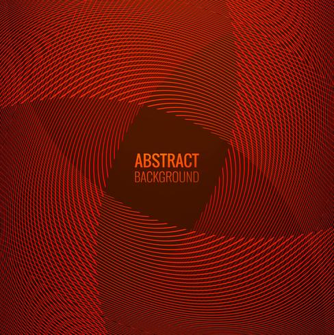 Línea roja abstracta fondo de onda geométrica vector