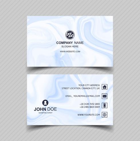 Abstract business card template design vector