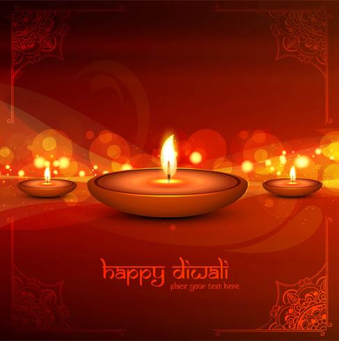 Modern beautiful colorful diwali bright background vector