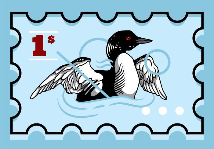 Loon Bird Vector