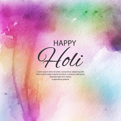 Happy holi colorful festival background illustration vector