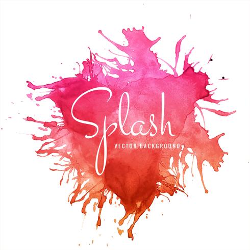 Abstract colorful soft watercolor splash background vector