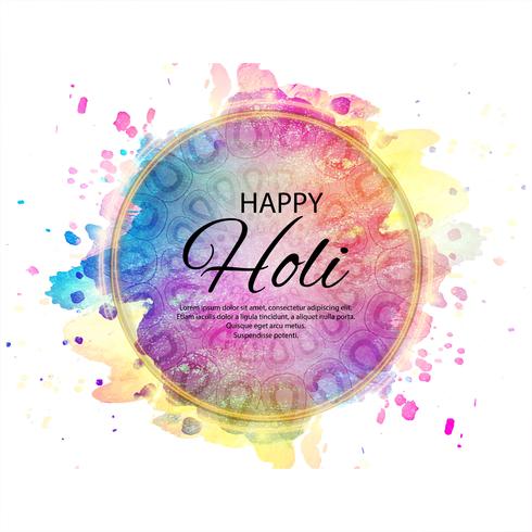 illustration of abstract colorful Happy Holi background vector