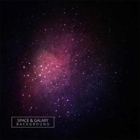 Abstract Colorful Cosmic Background with Light, Shining Stars ve vector