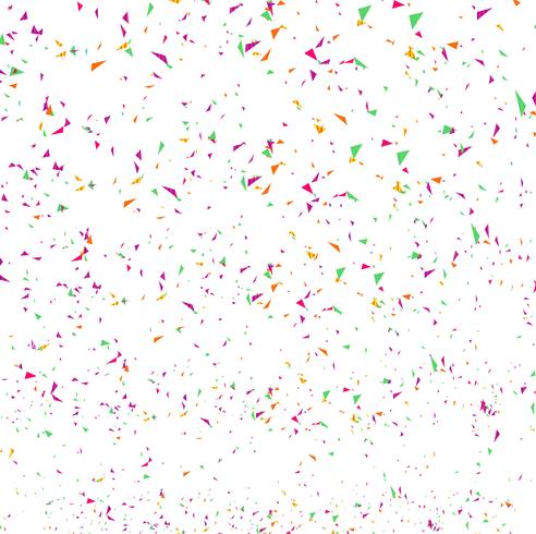 Abstract colorful confetti background. Isolated on the white vector