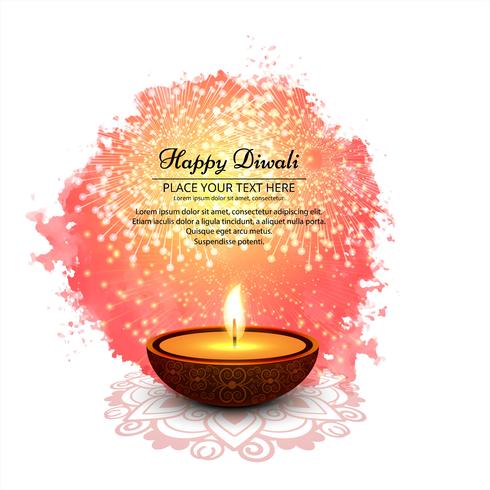 Modern elegant diwali design vector