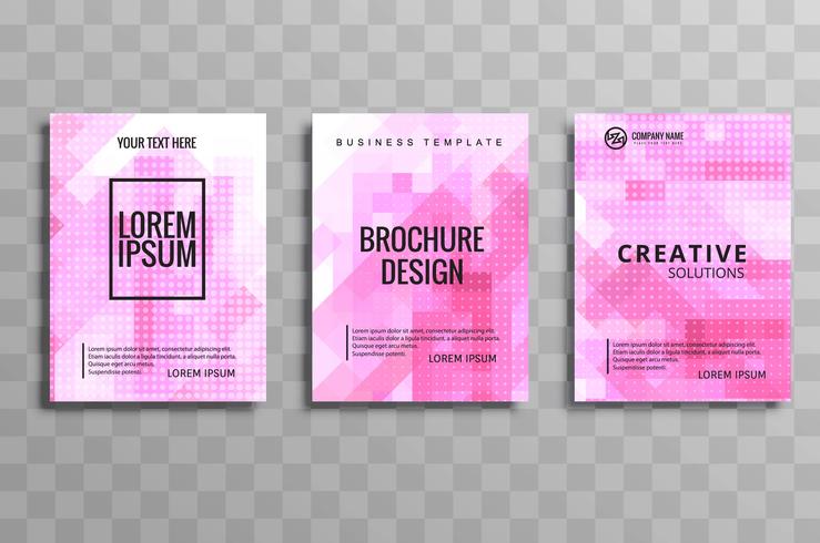 modern business brochure set vector