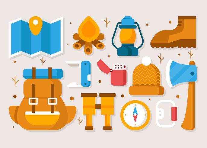 Camping Element Vector