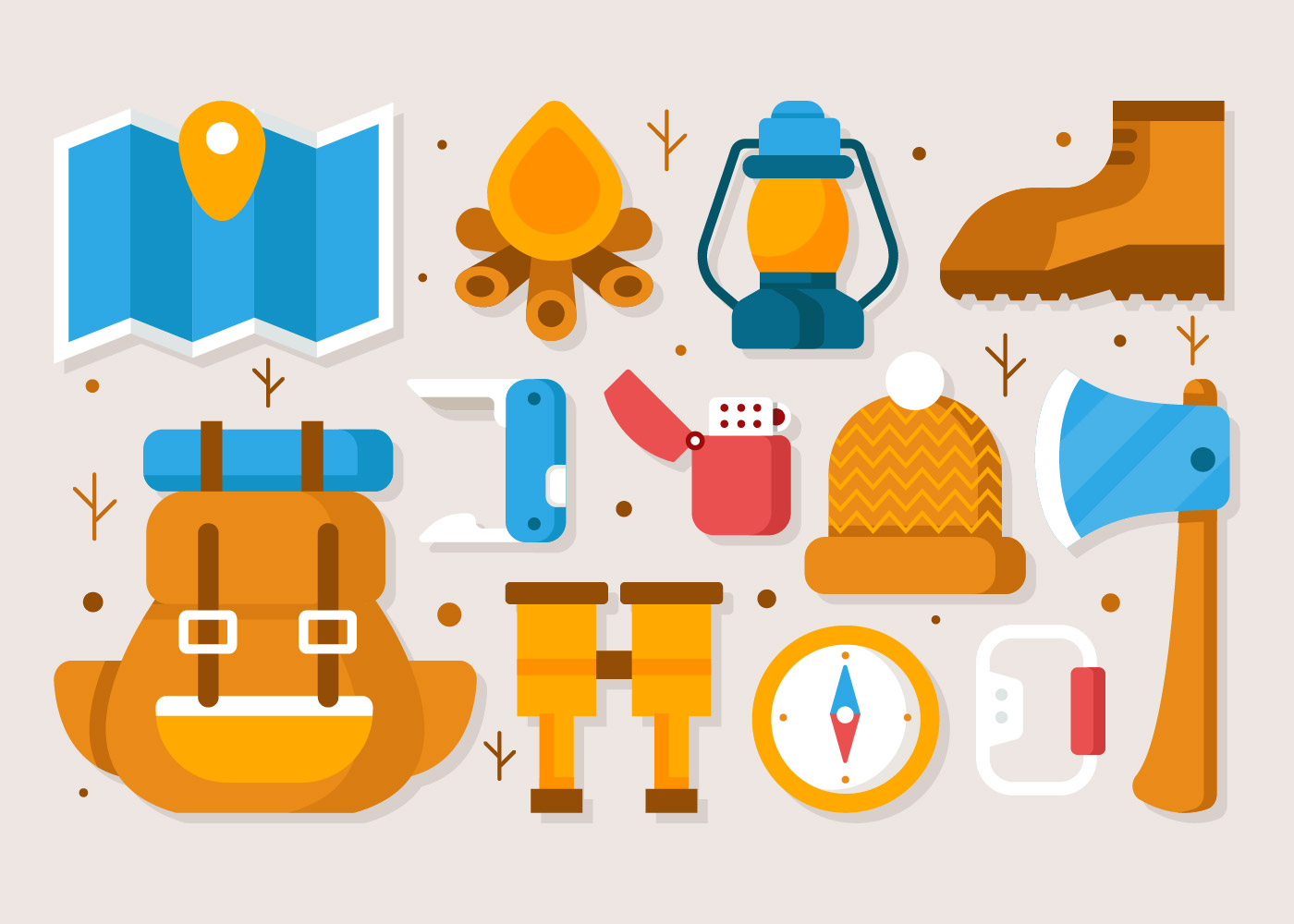 Camping Element Vector 245800 Vector Art at Vecteezy