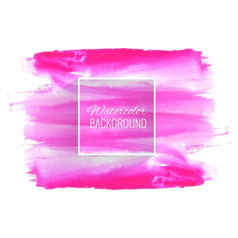 Pink watercolor soft stroke background vector