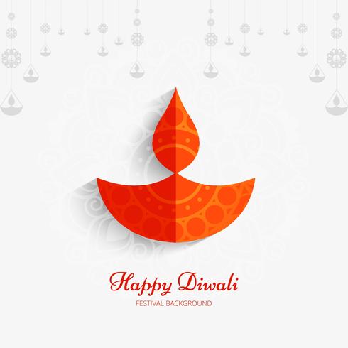 Fondo moderno diwali feliz vector