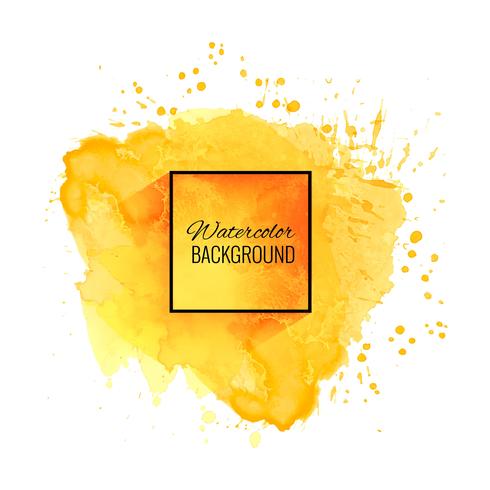 Elegant soft yellow watercolor background vector