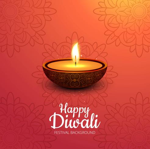 Abstract shiny beautiful diwali background vector