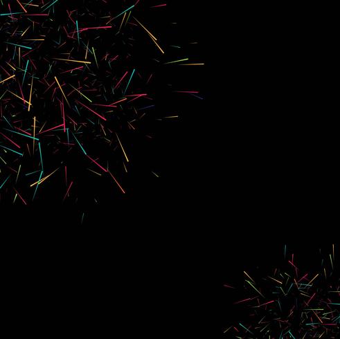 Vector De Fondo Oscuro De Lineas Abstractas De Colores