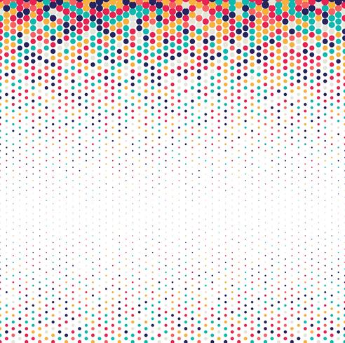 Background of spots colorful halftone design vector