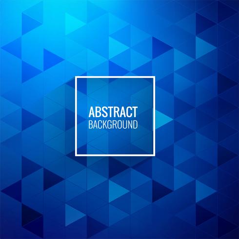 Abstract blue triangle beautiful background vector