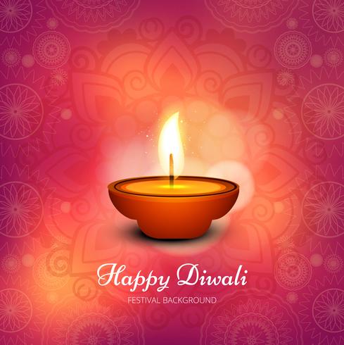 Abstract shiny beautiful diwali background vector