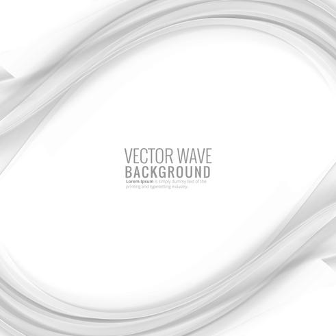 Modern stylish gray wave background vector