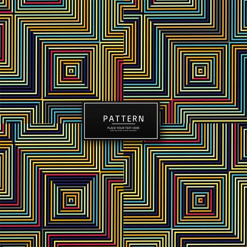 Abstract colorful geometric lines pattern design vector